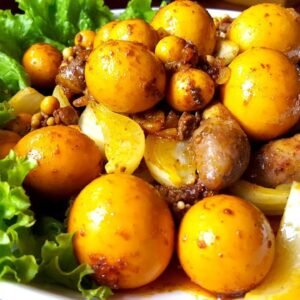 TRỨNG NON CHÁY TỎI